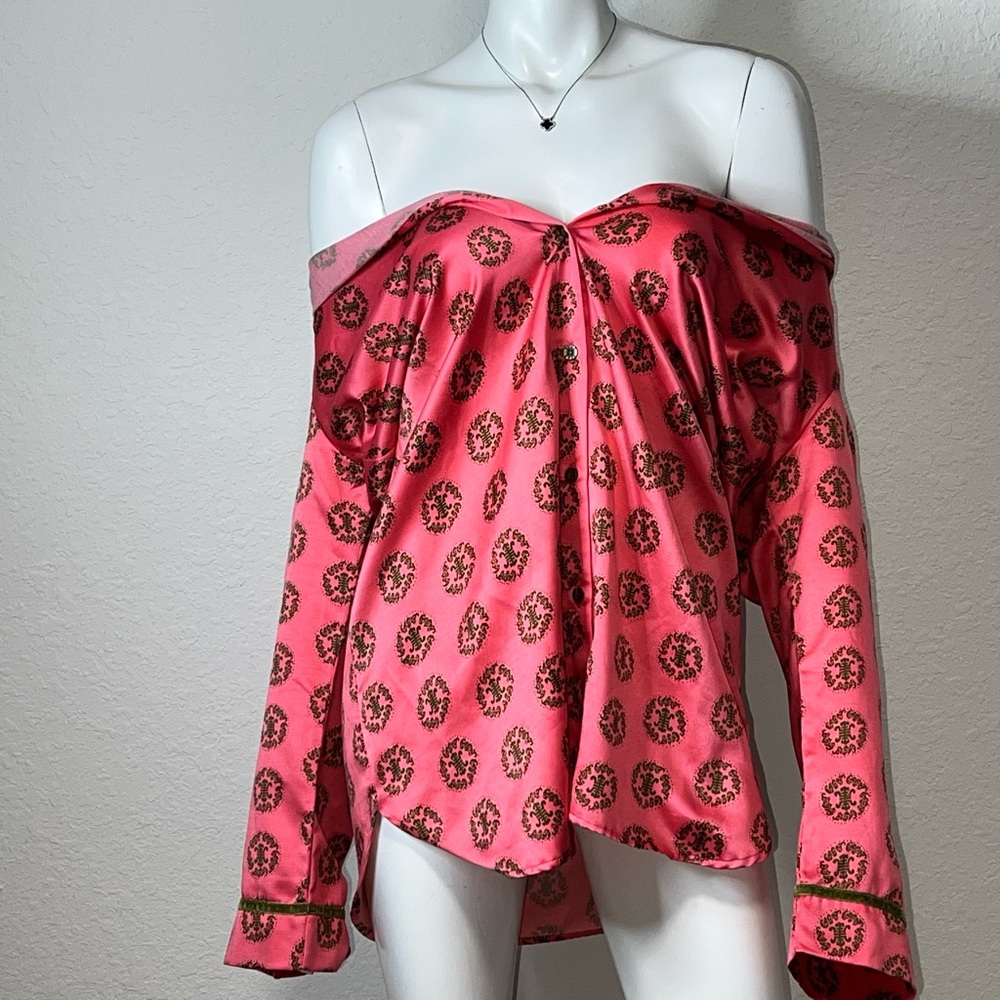 Elegant Pink Button Down Shirt